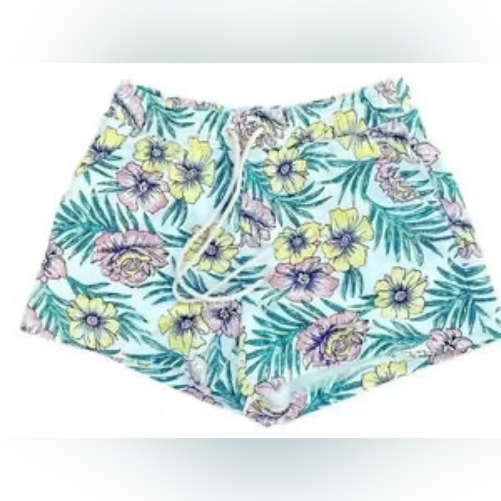 Lou & Grey tropical Floral Print Women's Shorts Sz M